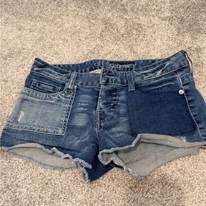 Guess Women's Dark Blue Jean Shorts